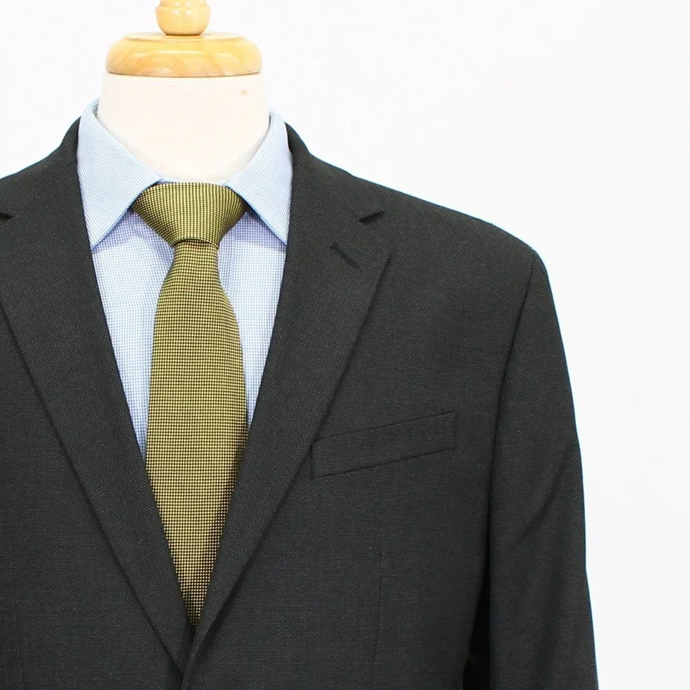 Banana Republic 42R Gray Solid 2-Button Sport Coat Blazer Jacket B572